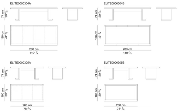 ELITE - Rectangular leather covered meeting table by i 4 Mariani - view 3